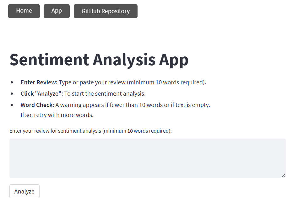 Sentiment Analysis Web App